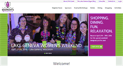Desktop Screenshot of lakegenevawomensweekend.com